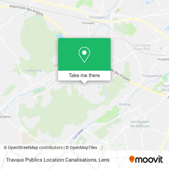 Travaux Publics Location Canalisations map