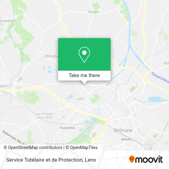 Service Tutélaire et de Protection map