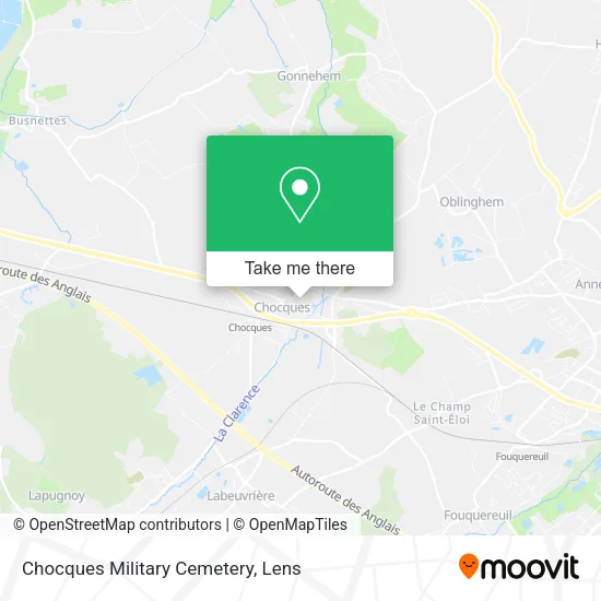 Chocques Military Cemetery map