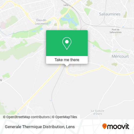 Generale Thermique Distribution map