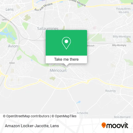 Amazon Locker-Jacotte map