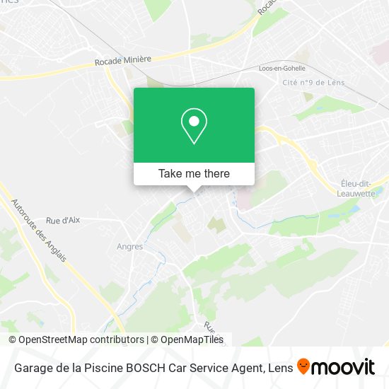 Garage de la Piscine BOSCH Car Service Agent map