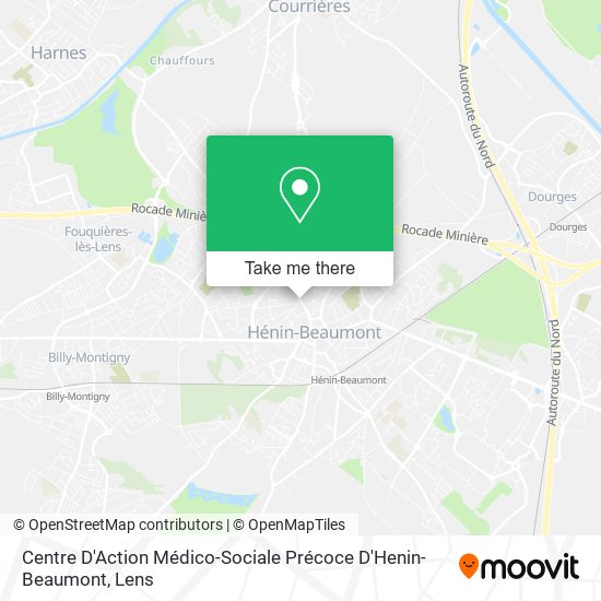 Centre D'Action Médico-Sociale Précoce D'Henin-Beaumont map