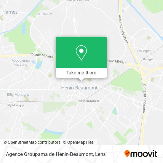 Mapa Agence Groupama de Hénin-Beaumont