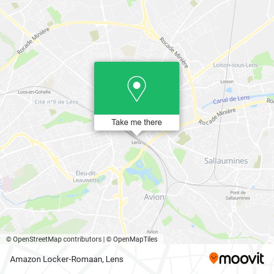 Mapa Amazon Locker-Romaan