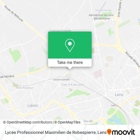 Mapa Lycée Professionnel Maximilien de Robespierre