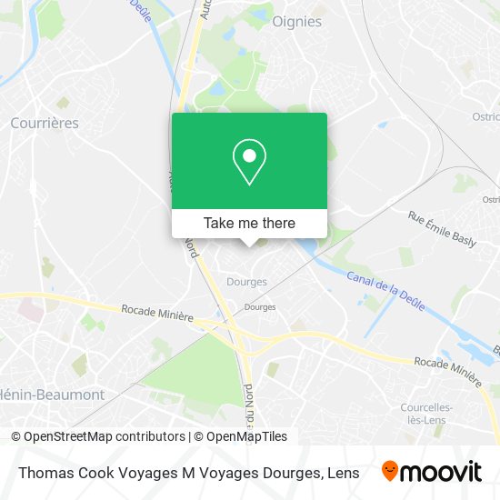 Thomas Cook Voyages M Voyages Dourges map