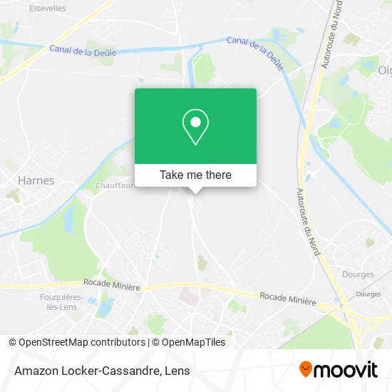 Amazon Locker-Cassandre map