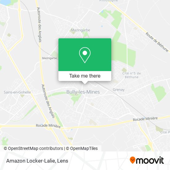 Amazon Locker-Lalie map