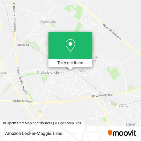 Amazon Locker-Maggie map