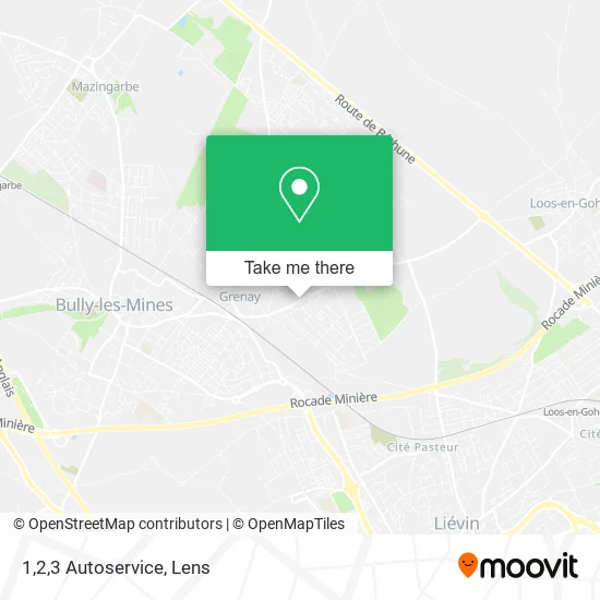 1,2,3 Autoservice map