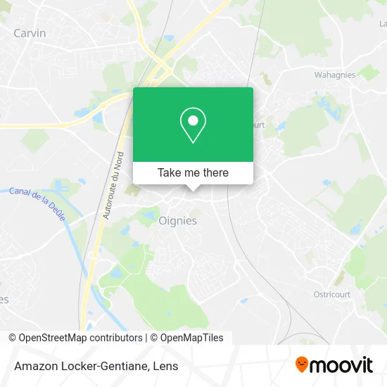Amazon Locker-Gentiane map