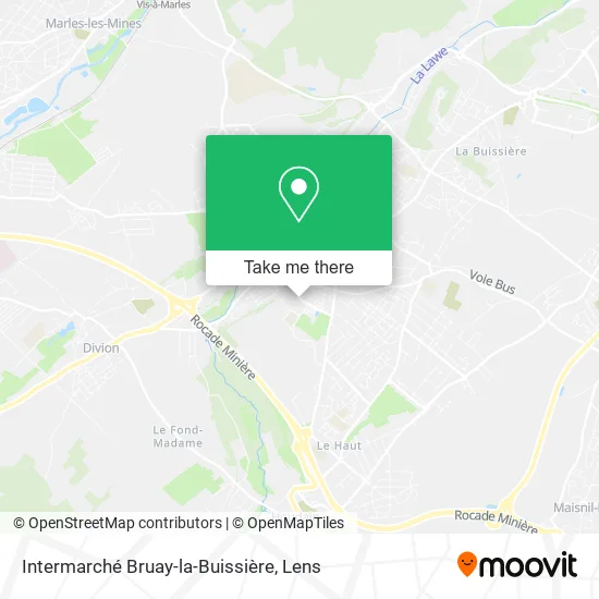 Intermarché Bruay-la-Buissière map
