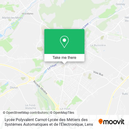 Lycée Polyvalent Carnot-Lycée des Métiers des Systèmes Automatiques et de l'Électronique map