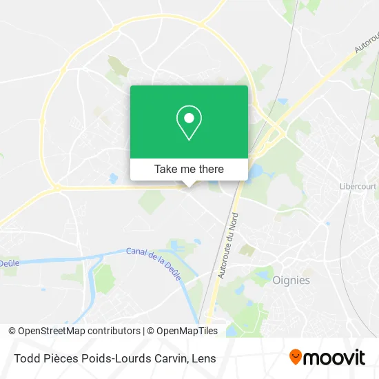 Todd Pièces Poids-Lourds Carvin map