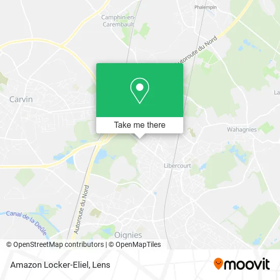 Amazon Locker-Eliel map