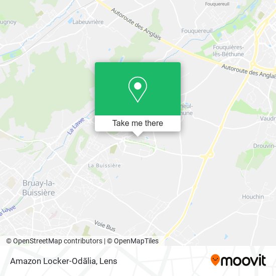 Amazon Locker-Odãlia map