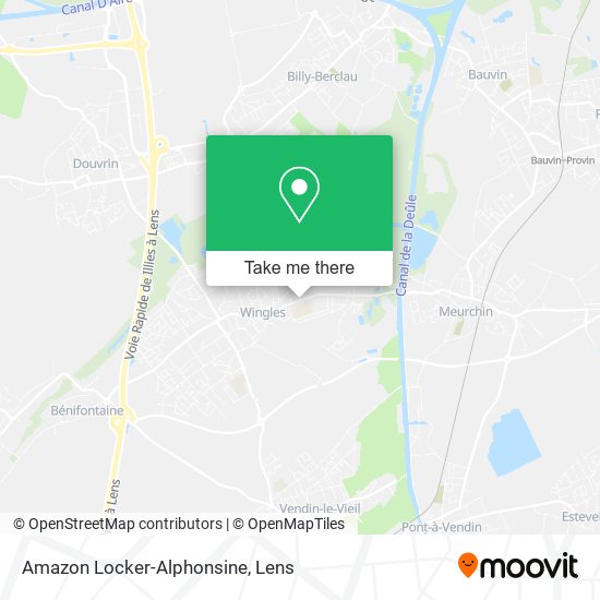 Mapa Amazon Locker-Alphonsine