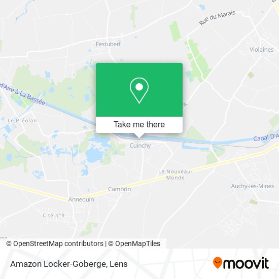 Amazon Locker-Goberge map