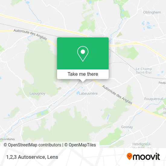 1,2,3 Autoservice map