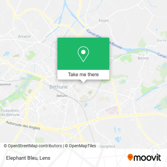 Elephant Bleu map