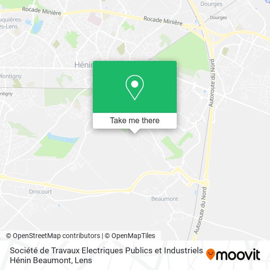 Société de Travaux Electriques Publics et Industriels Hénin Beaumont map