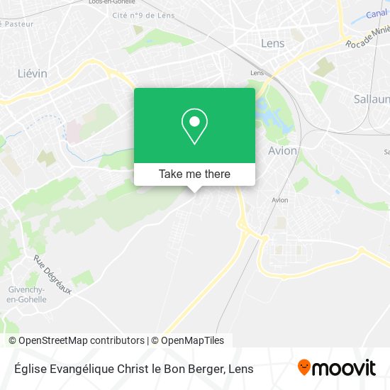 Mapa Église Evangélique Christ le Bon Berger
