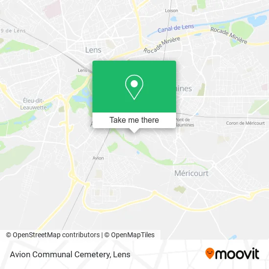 Avion Communal Cemetery map