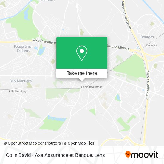 Mapa Colin David - Axa Assurance et Banque