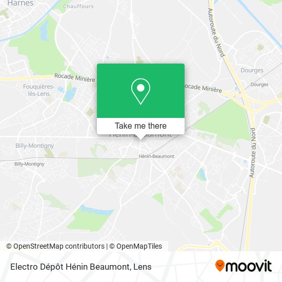 Mapa Electro Dépôt Hénin Beaumont