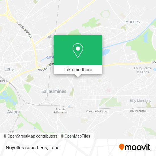 Noyelles sous Lens map