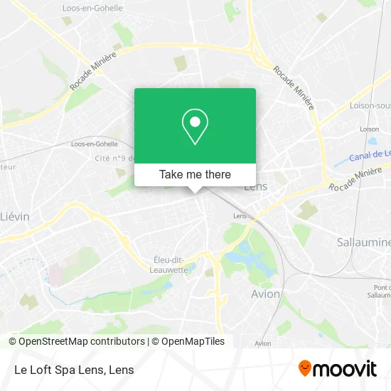 Le Loft Spa Lens map
