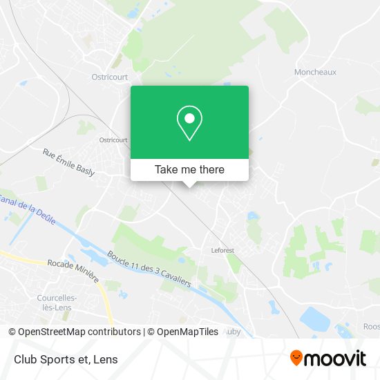 Club Sports et map