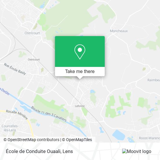Mapa École de Conduite Ouaali