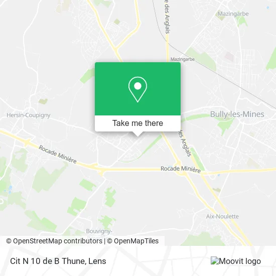 Cit N 10 de B Thune map