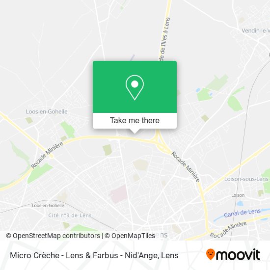 Mapa Micro Crèche - Lens & Farbus - Nid'Ange