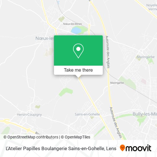 Mapa L'Atelier Papilles Boulangerie Sains-en-Gohelle