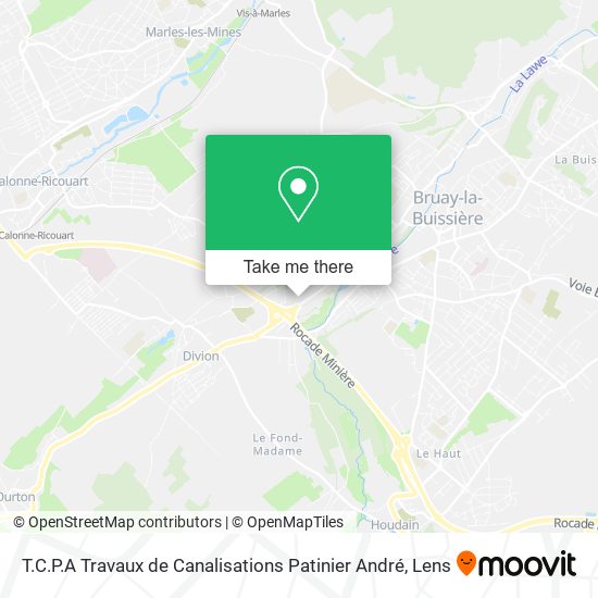 T.C.P.A Travaux de Canalisations Patinier André map