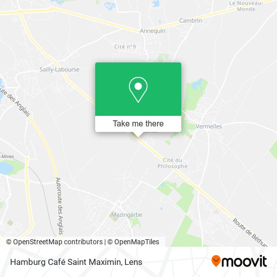 Hamburg Café Saint Maximin map