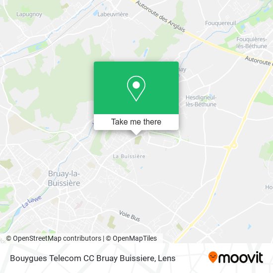 Bouygues Telecom CC Bruay Buissiere map