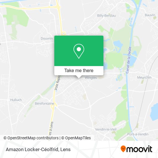 Amazon Locker-Céolfrid map