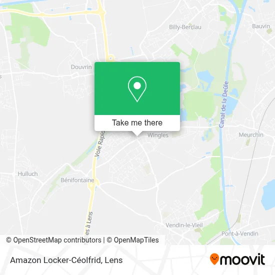 Amazon Locker-Céolfrid map