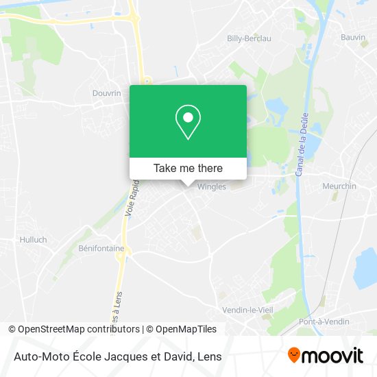Mapa Auto-Moto École Jacques et David