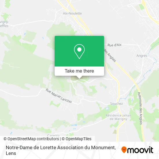 Notre-Dame de Lorette Association du Monument map