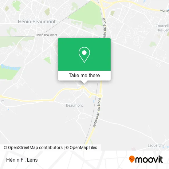 Hénin Fl map