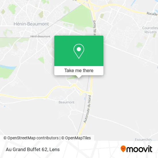 Au Grand Buffet 62 map