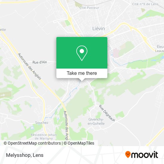 Melysshop map