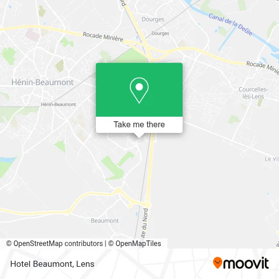 Hotel Beaumont map