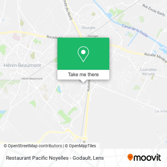 Restaurant Pacific Noyelles - Godault map