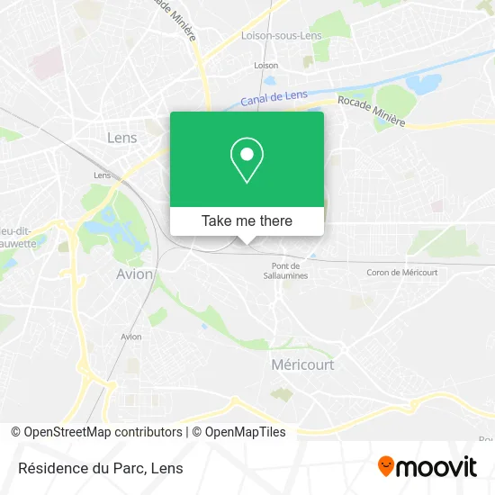 Mapa Résidence du Parc